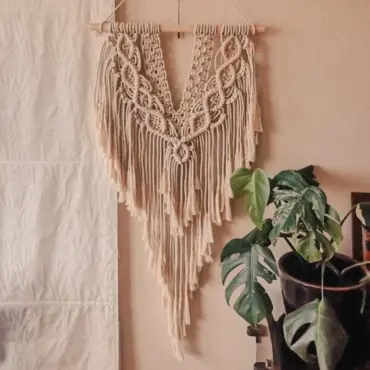 Mural Macramé Leo