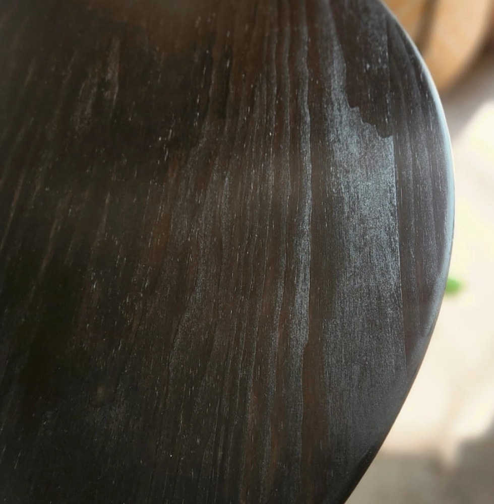 90 cm Mesa Circular Negra - Imagen 4