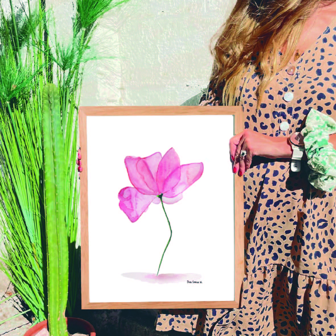 Cuadro Magnolia (acuarela) - Imagen 2